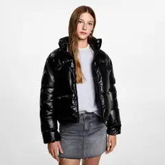MANGO TEEN - Parka Metalizado Acolchado Mujer