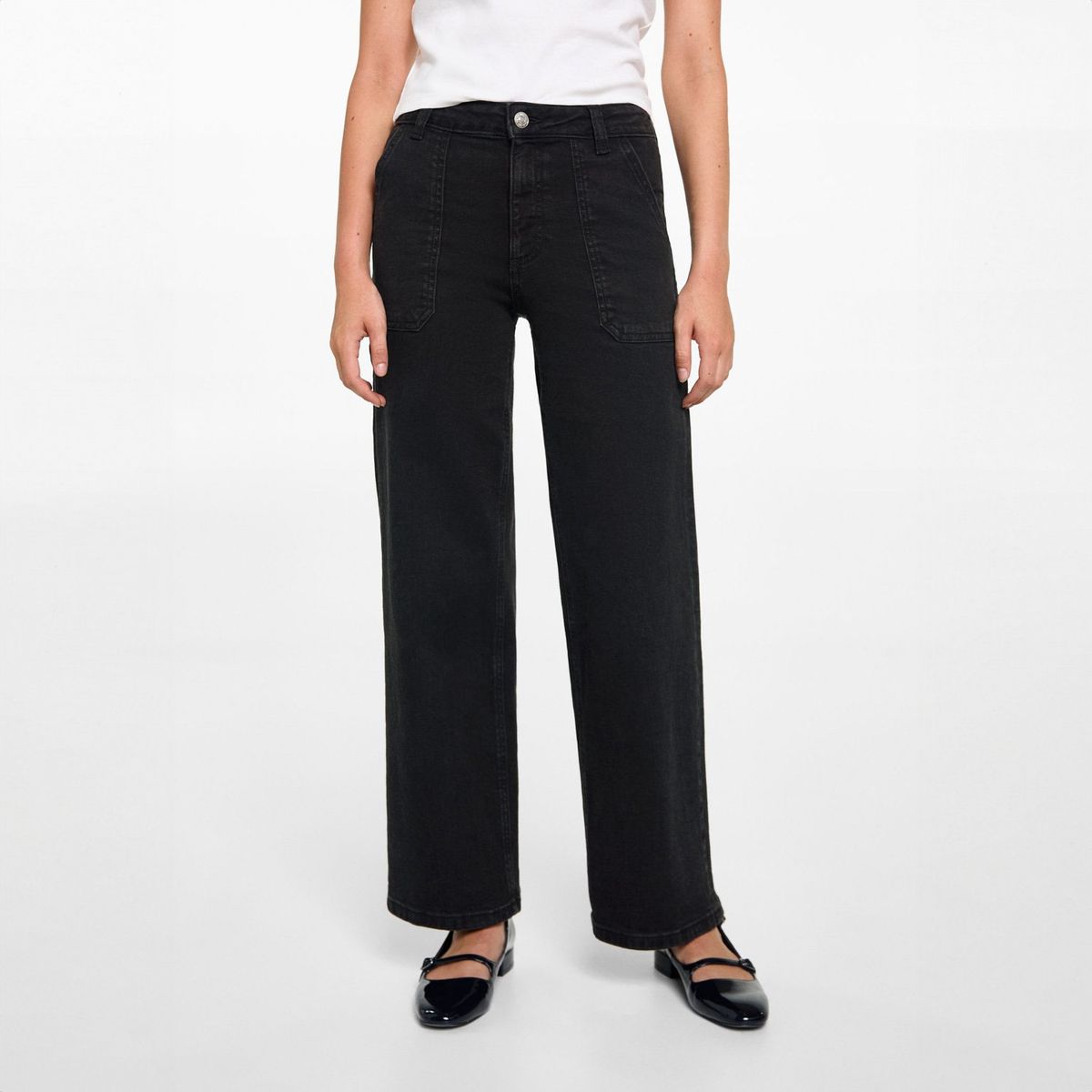 MANGO TEEN - Jeans Straight Bolsillos Mujer Mango Teen