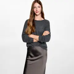 MANGO TEEN - Falda Larga Satinada Mujer