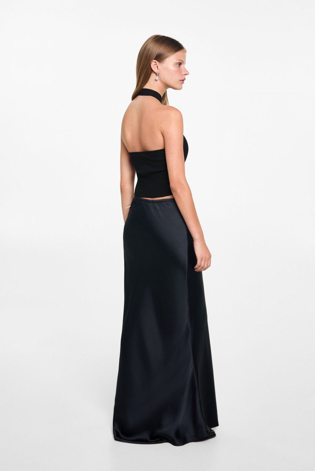 MANGO TEEN - Top Halter Punto Mujer Mango Teen