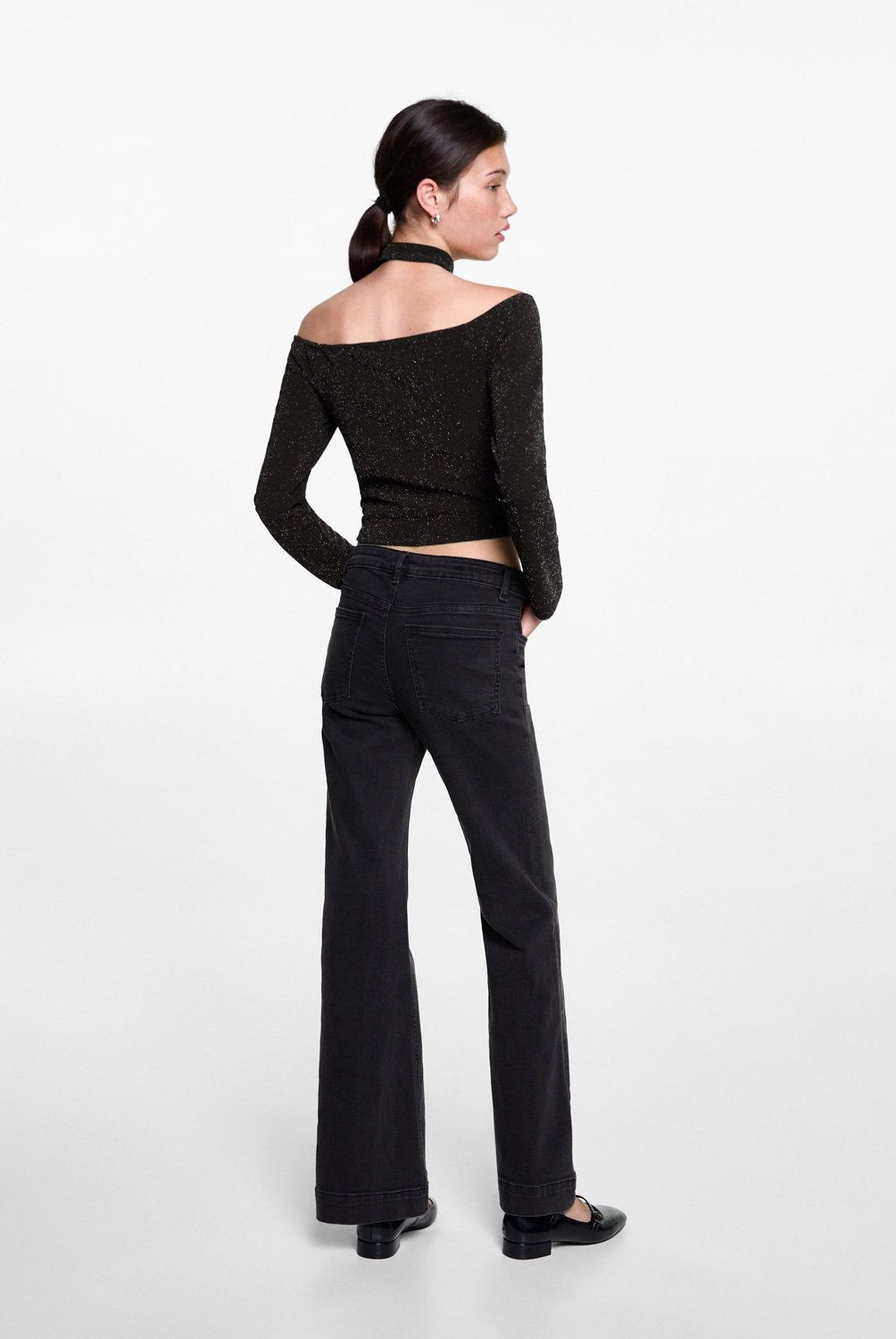 MANGO TEEN - Top Lurex Choker Mujer Mango Teen