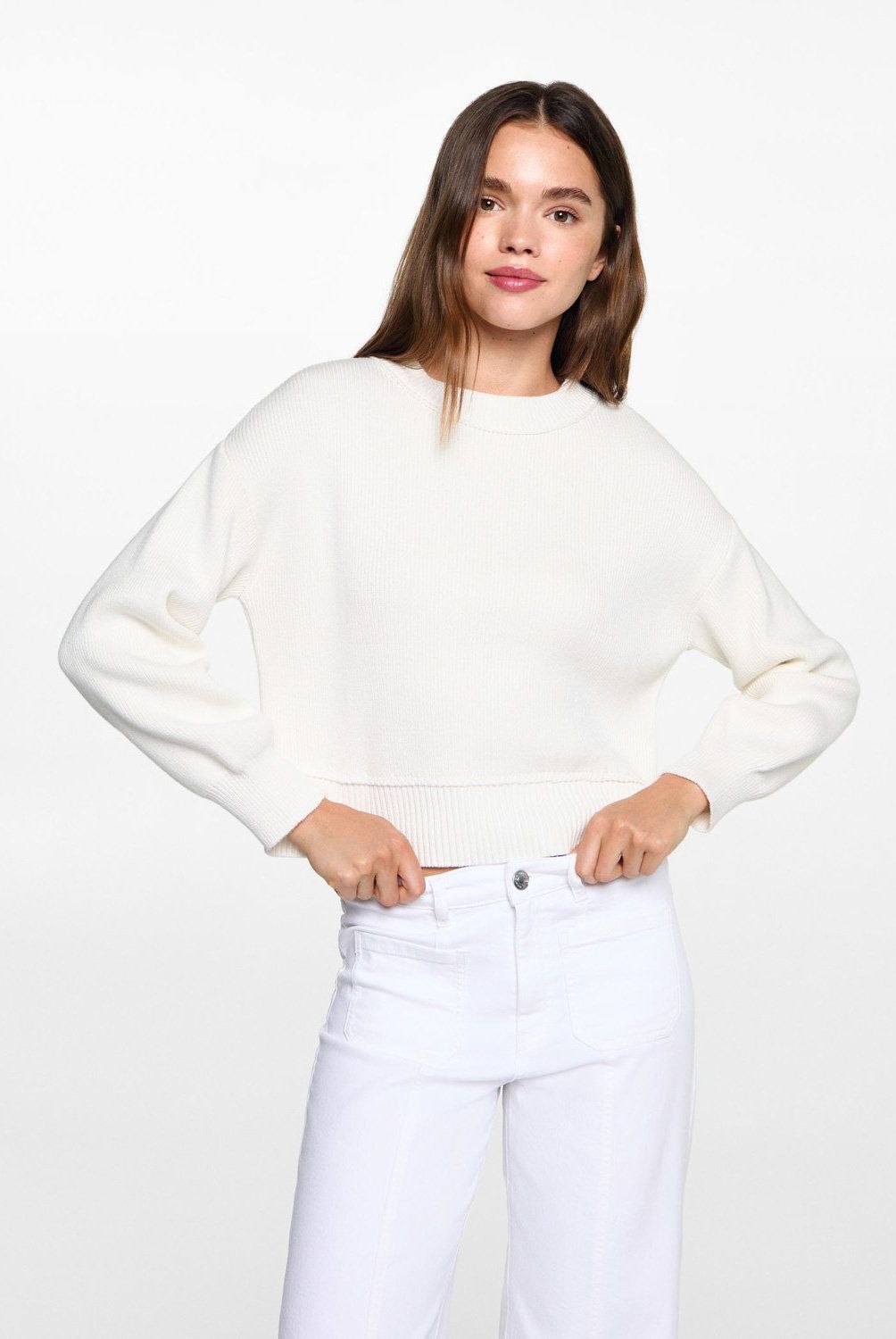 MANGO TEEN - Sweater Punto Rayas Mujer Mango Teen