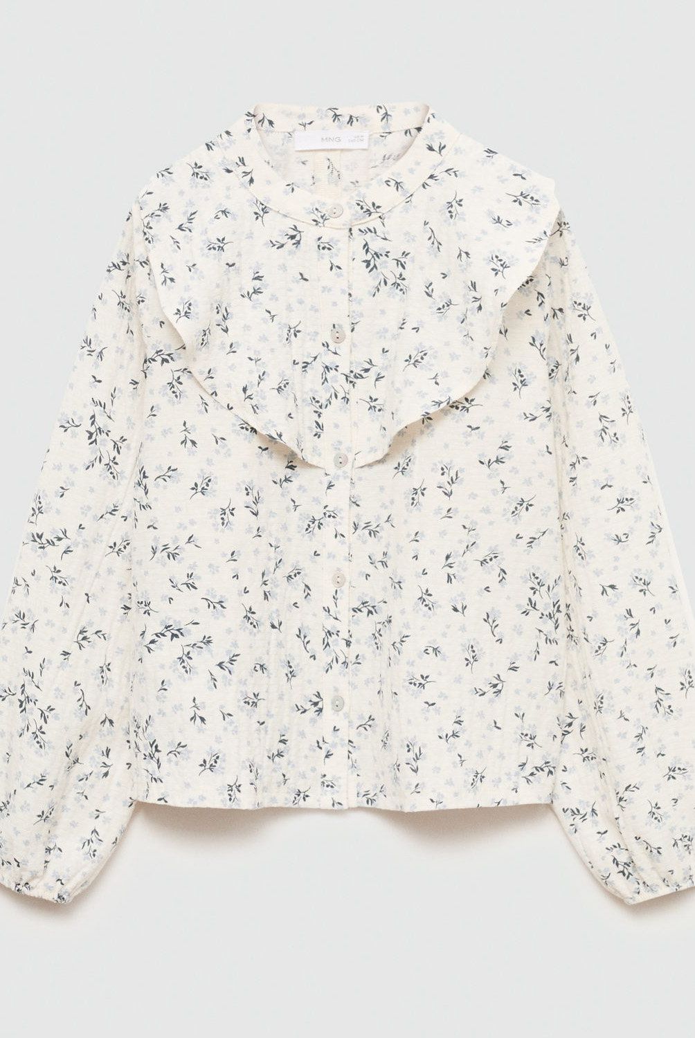 MANGO KIDS - Blusa Estampado Floral Volantes Niña Mango Kids
