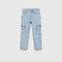 MANGO KIDS - Jeans Cargo Bolsillos Niño