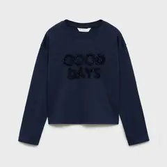 MANGO KIDS - Polera Detalles Relieve Niña