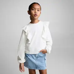MANGO KIDS - Blusa Detalle Volantes Niña