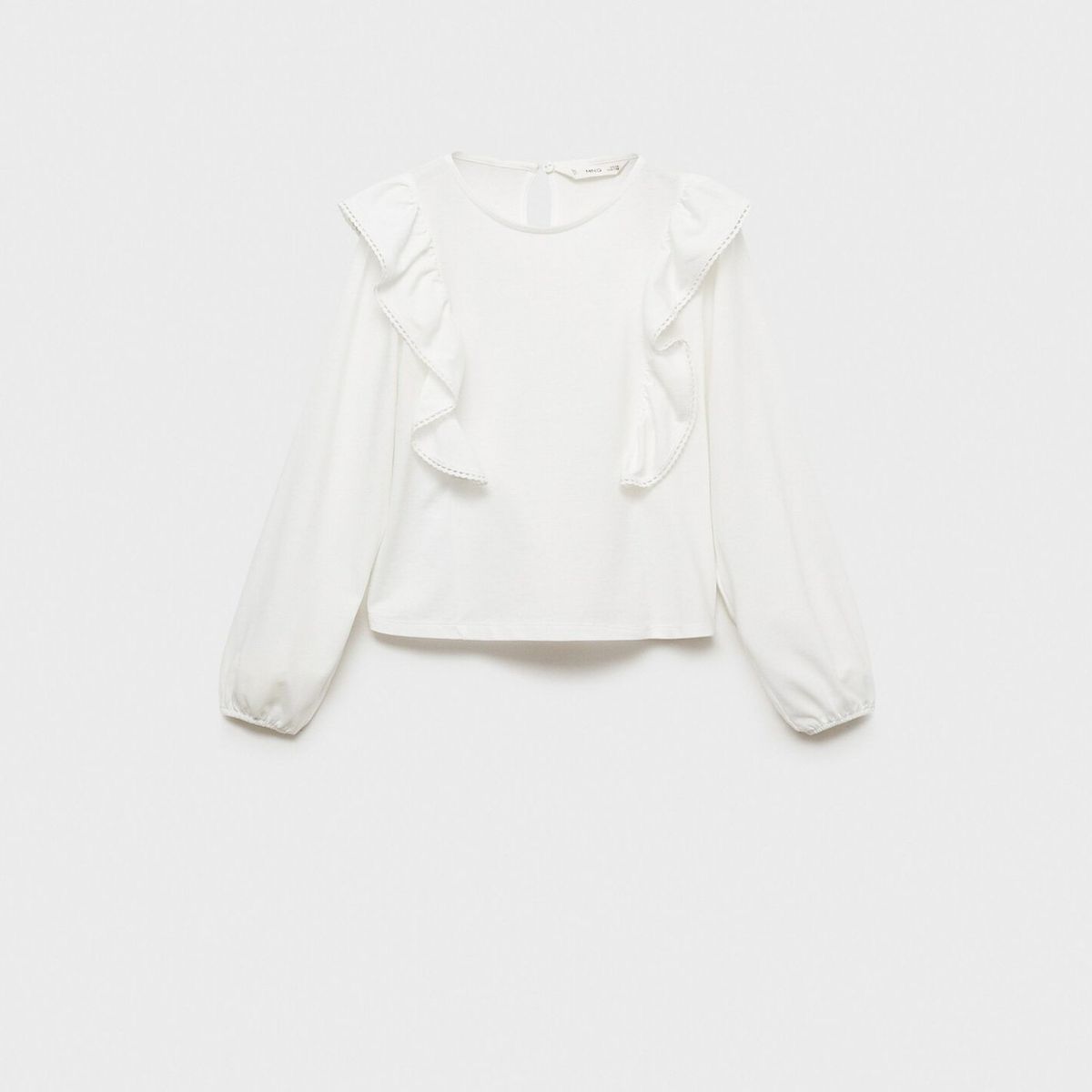 MANGO KIDS - Blusa Detalle Volantes Niña Mango Kids