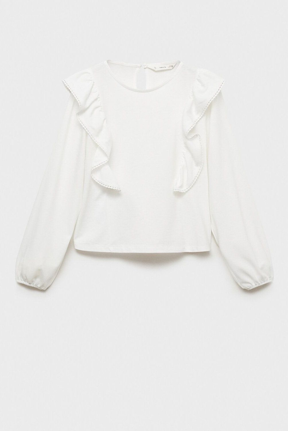 MANGO KIDS - Blusa Detalle Volantes Niña Mango Kids