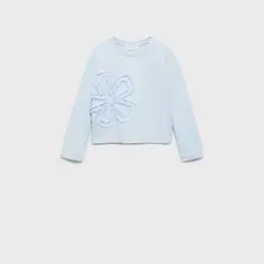 MANGO KIDS - Polera Detalles Bordados Niña