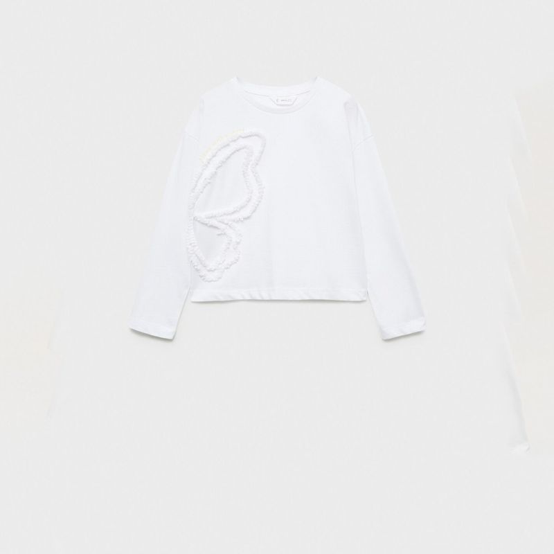 MANGO KIDS - Polera Detalles Bordados Niña Mango Kids