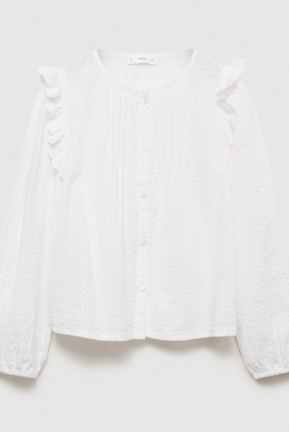 MANGO KIDS - Blusa Volantes Bordados Niña Mango Kids