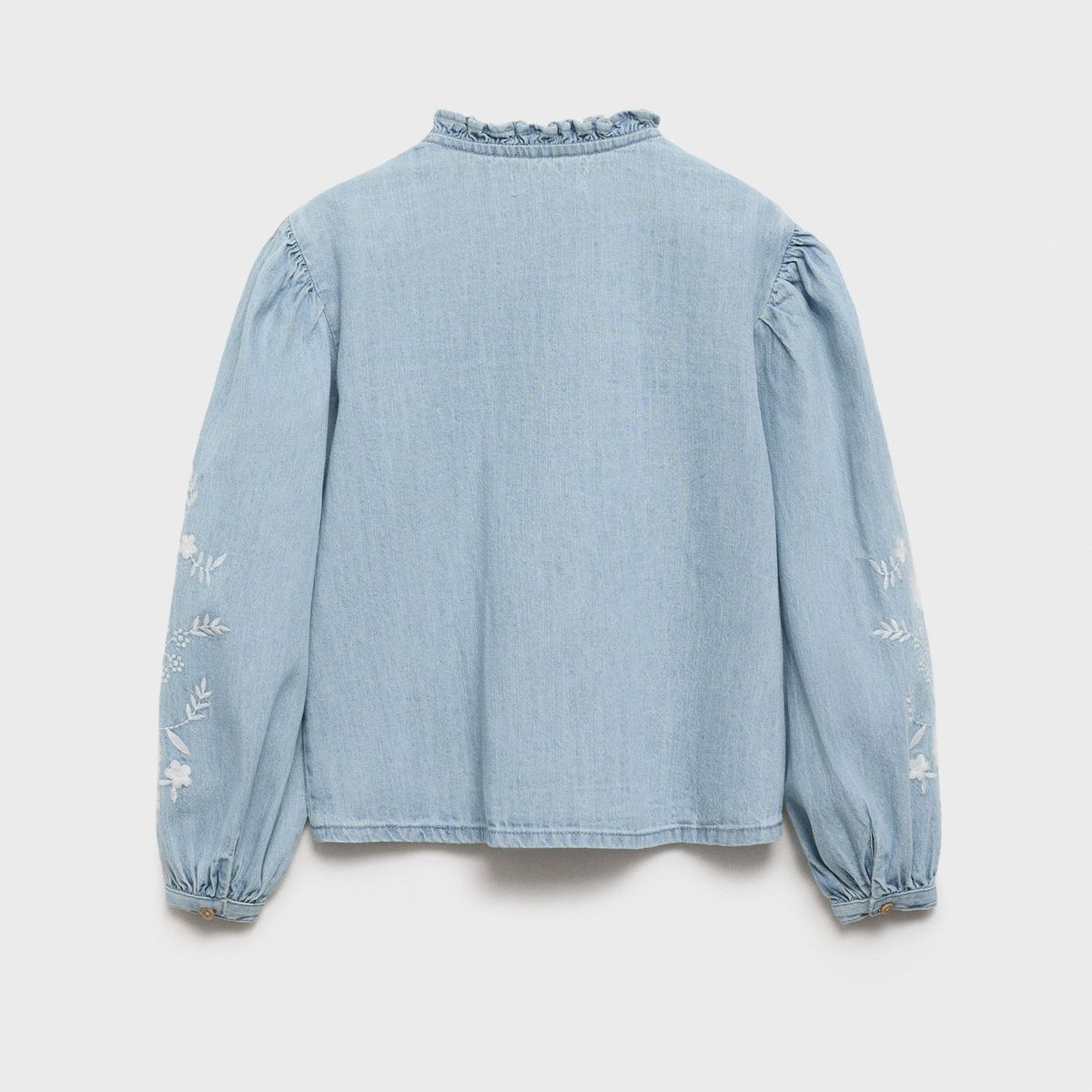 MANGO KIDS - Blusa Denim Bordada Niña Mango Kids