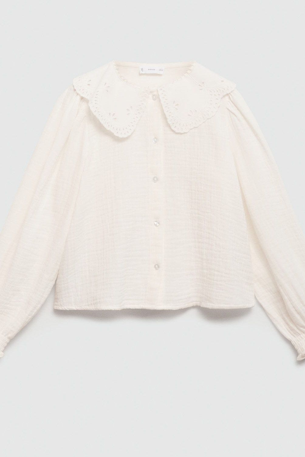 MANGO KIDS - Camisa Detalles Bordados Niña Mango Kids