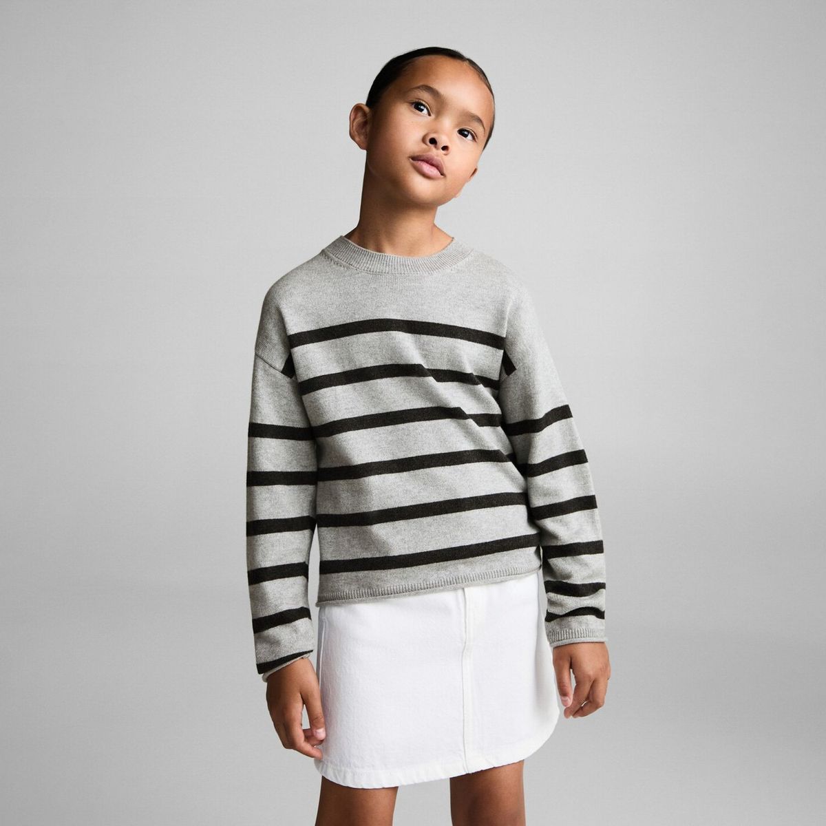 MANGO KIDS - Sweater Canalé Rayas Niña Mango Kids
