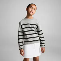 MANGO KIDS - Sweater Canalé Rayas Niña