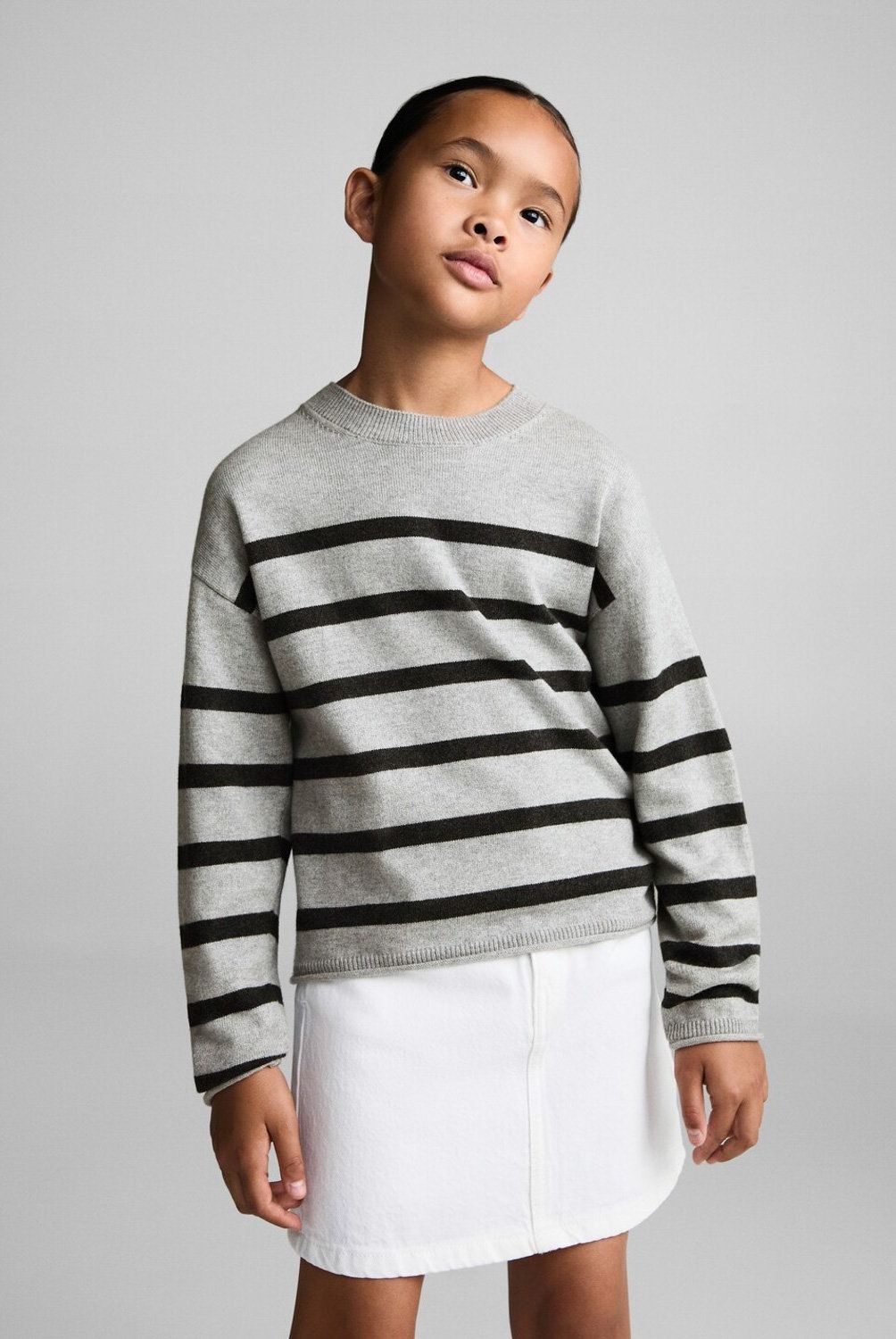 MANGO KIDS - Sweater Canalé Rayas Niña Mango Kids