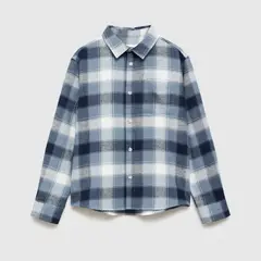 MANGO KIDS - Camisa Cuadros Bolsillo Niño