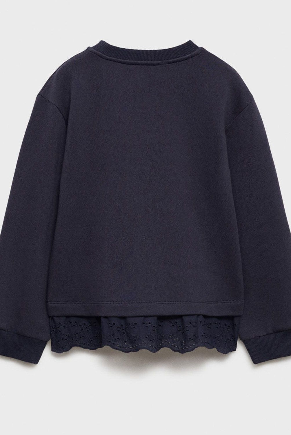 MANGO KIDS - Polerón Algodón Detalle Bordado Niña Mango Kids