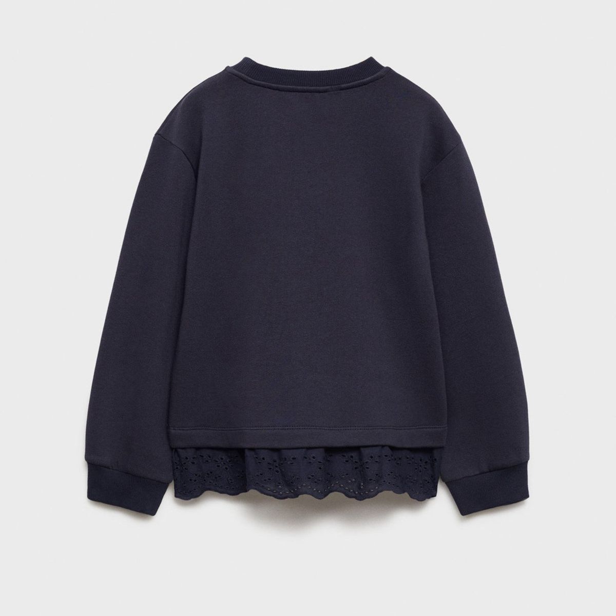 MANGO KIDS - Polerón Algodón Detalle Bordado Niña Mango Kids