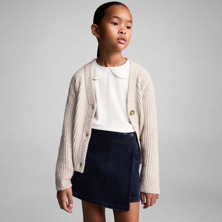 MANGO KIDS Polera Cuello Babydoll Niña Mango Kids