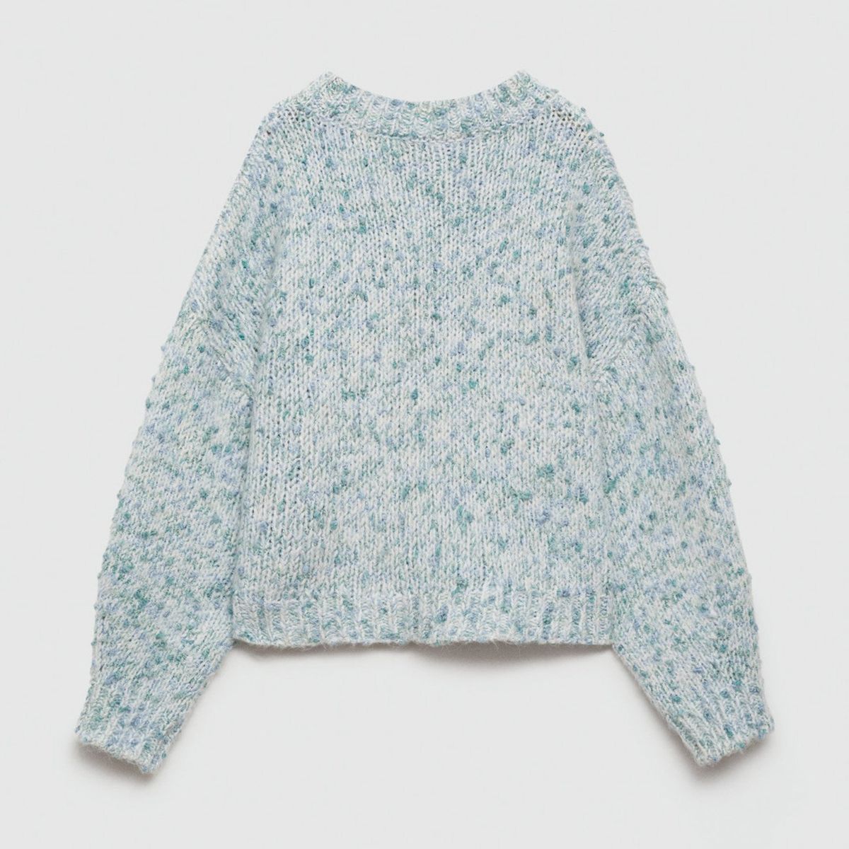 MANGO KIDS - Sweater Bicolor Punto Niña Mango Kids