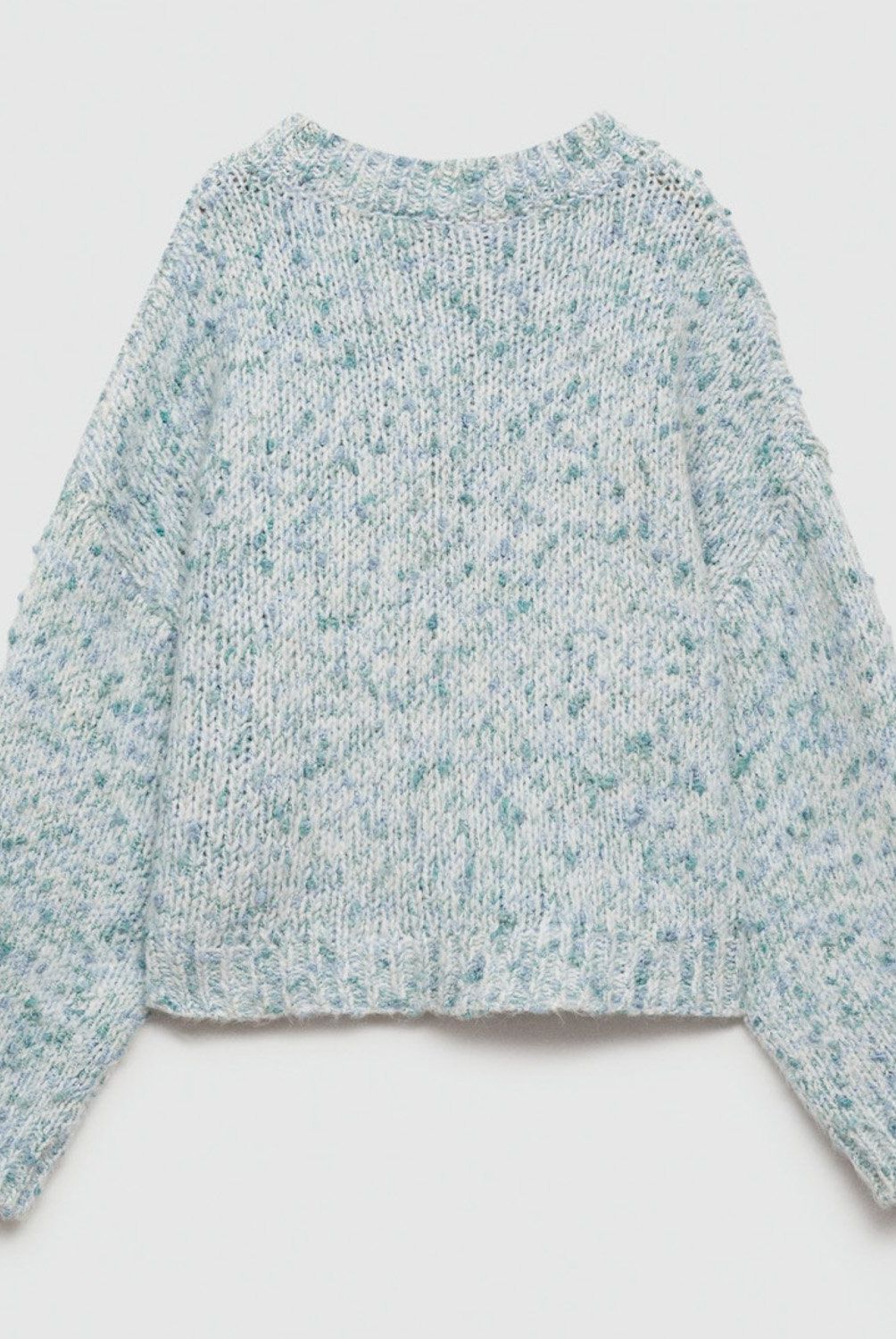 MANGO KIDS - Sweater Bicolor Punto Niña Mango Kids
