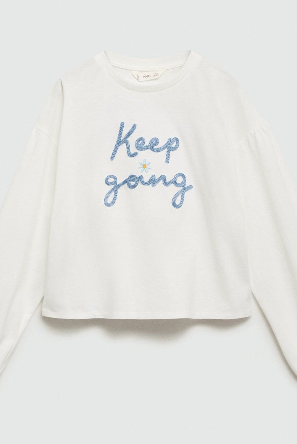 MANGO KIDS - Polera Detalles Bordados Niña Mango Kids