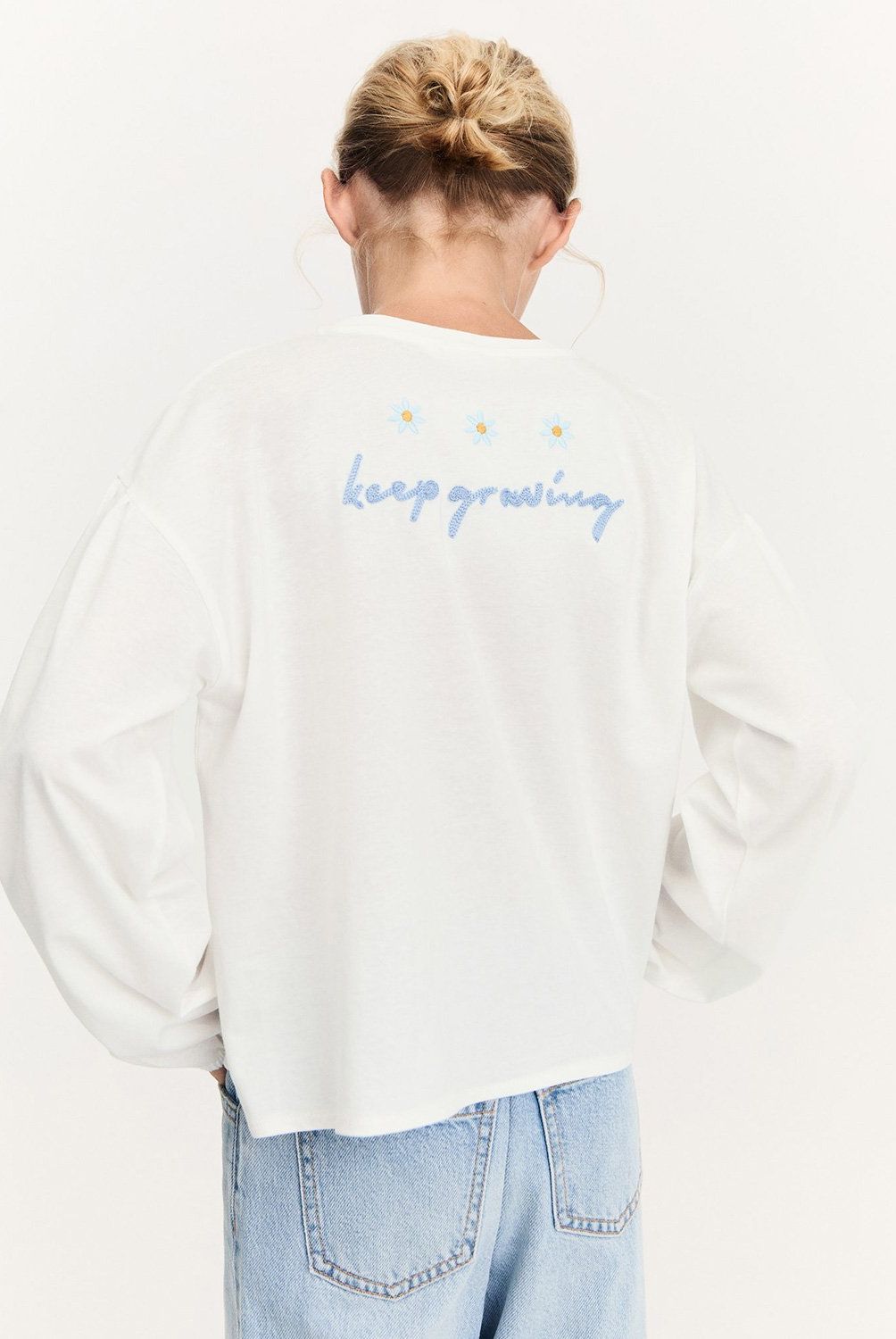 MANGO KIDS - Polera Detalles Bordados Niña Mango Kids
