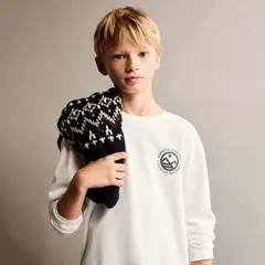 MANGO KIDS - Polera Estampada Algodón Niño