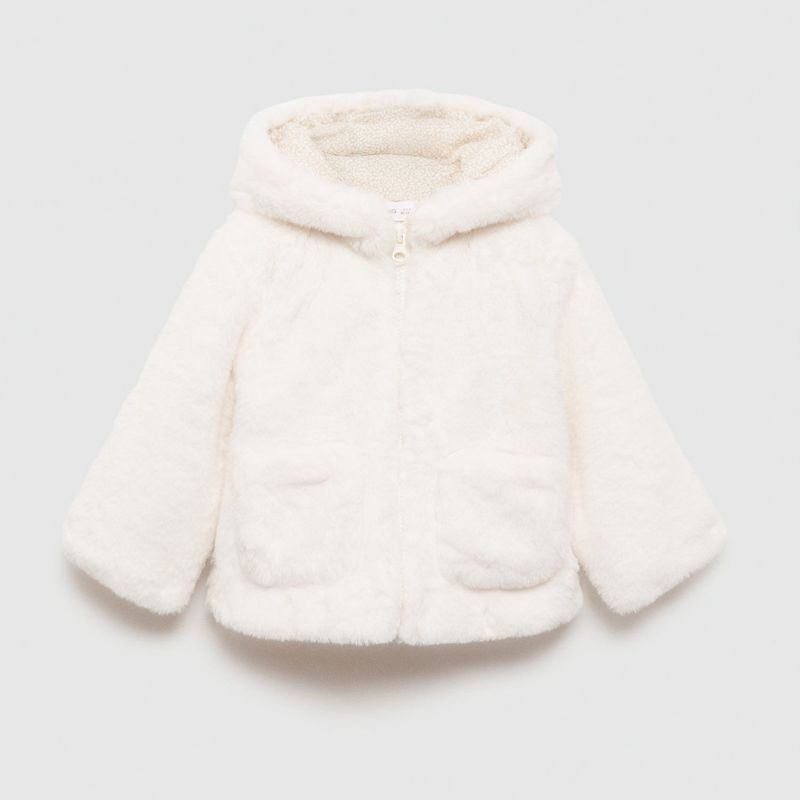 MANGO KIDS - Abrigo de Pelo Bebé niña Mango Kids