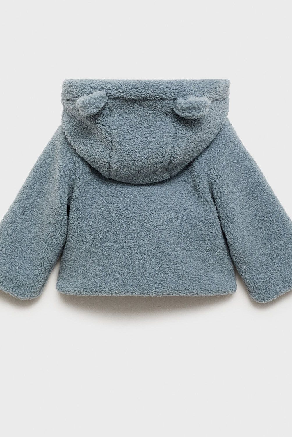 MANGO KIDS - Abrigo Borreguito Capucha Unisex Bebé Mango Kids