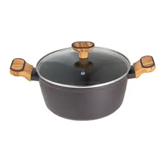 BERGNER - Cacerola con Tapa Aluminio 24 cm Charcoal