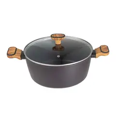 BERGNER - Cacerola con Tapa Aluminio 28 cm Charcoal