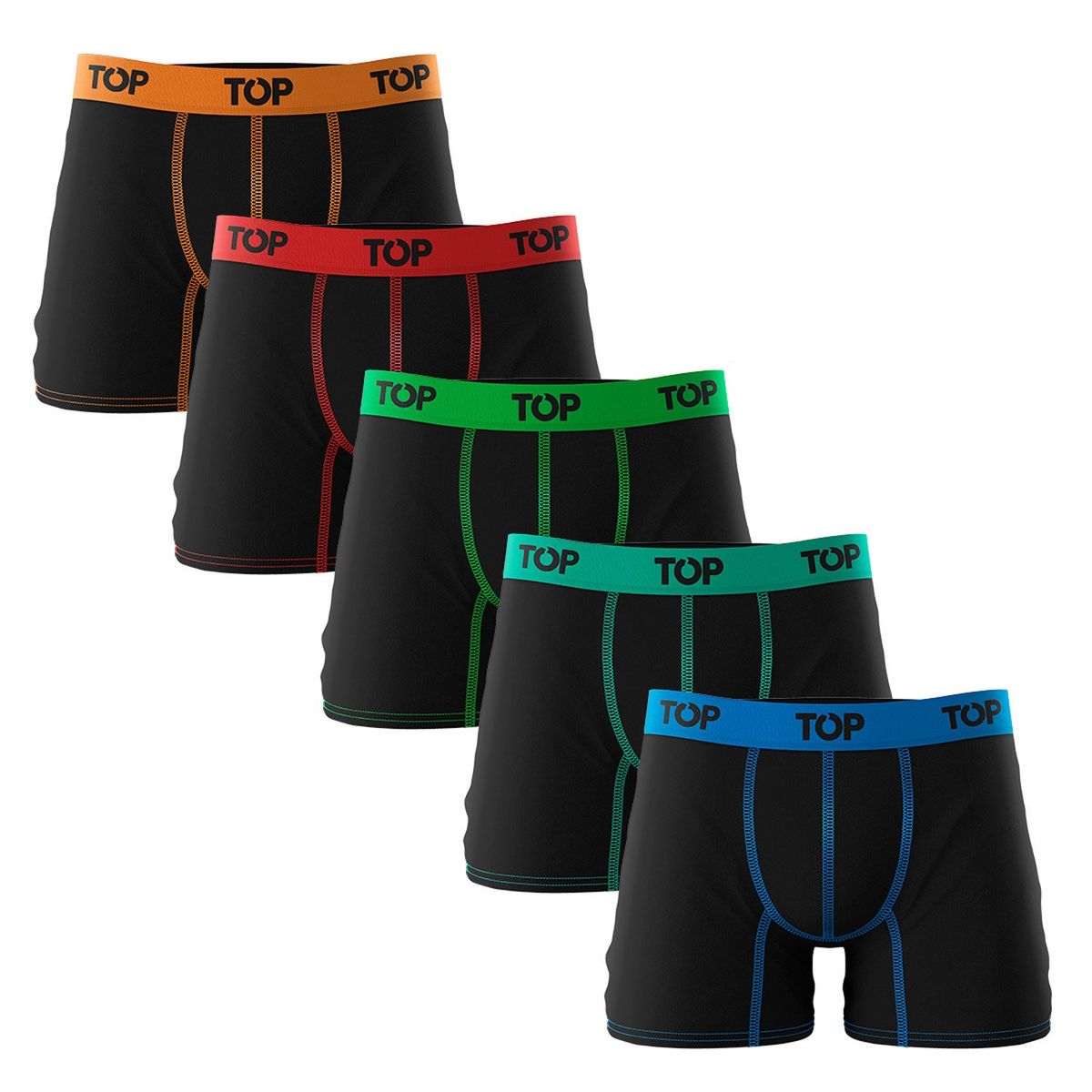 TOP - Pack 5 Boxer Algodón Hombre Top