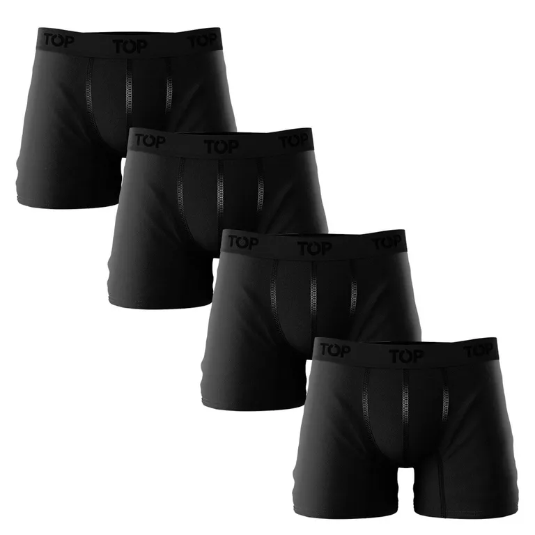 Pack De 4 Boxers Medios Algodón Hombre