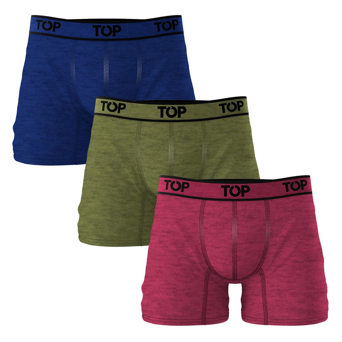 TOP - Pack 3 Boxer Algodón Hombre Top