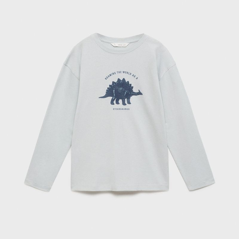 MANGO KIDS - Polera Estampado Dinosario Niño Mango Kids