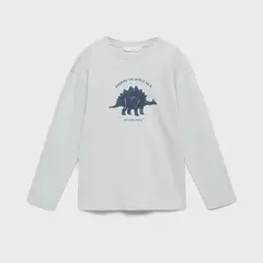 MANGO KIDS - Polera Estampado Dinosario Niño