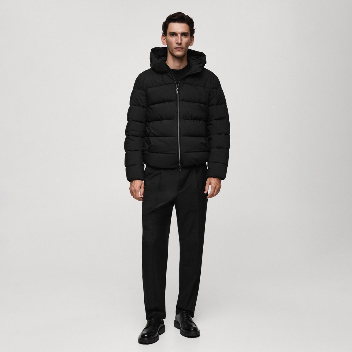 MANGO MAN - Parka Acolchado Impermeable Termoregulador Hombre Mango Man