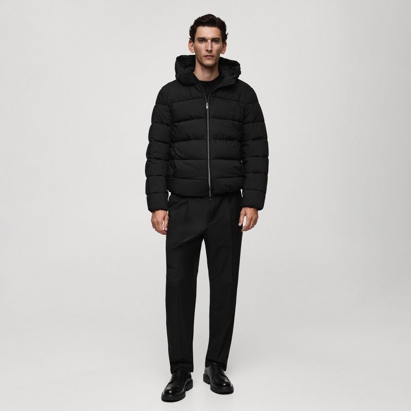 MANGO MAN - Parka Acolchado Impermeable Termoregulador Hombre Mango Man