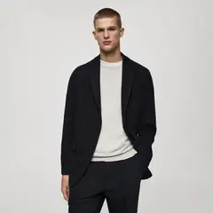 MANGO MAN - Blazer slim Fit Algodón Microestructura Hombre