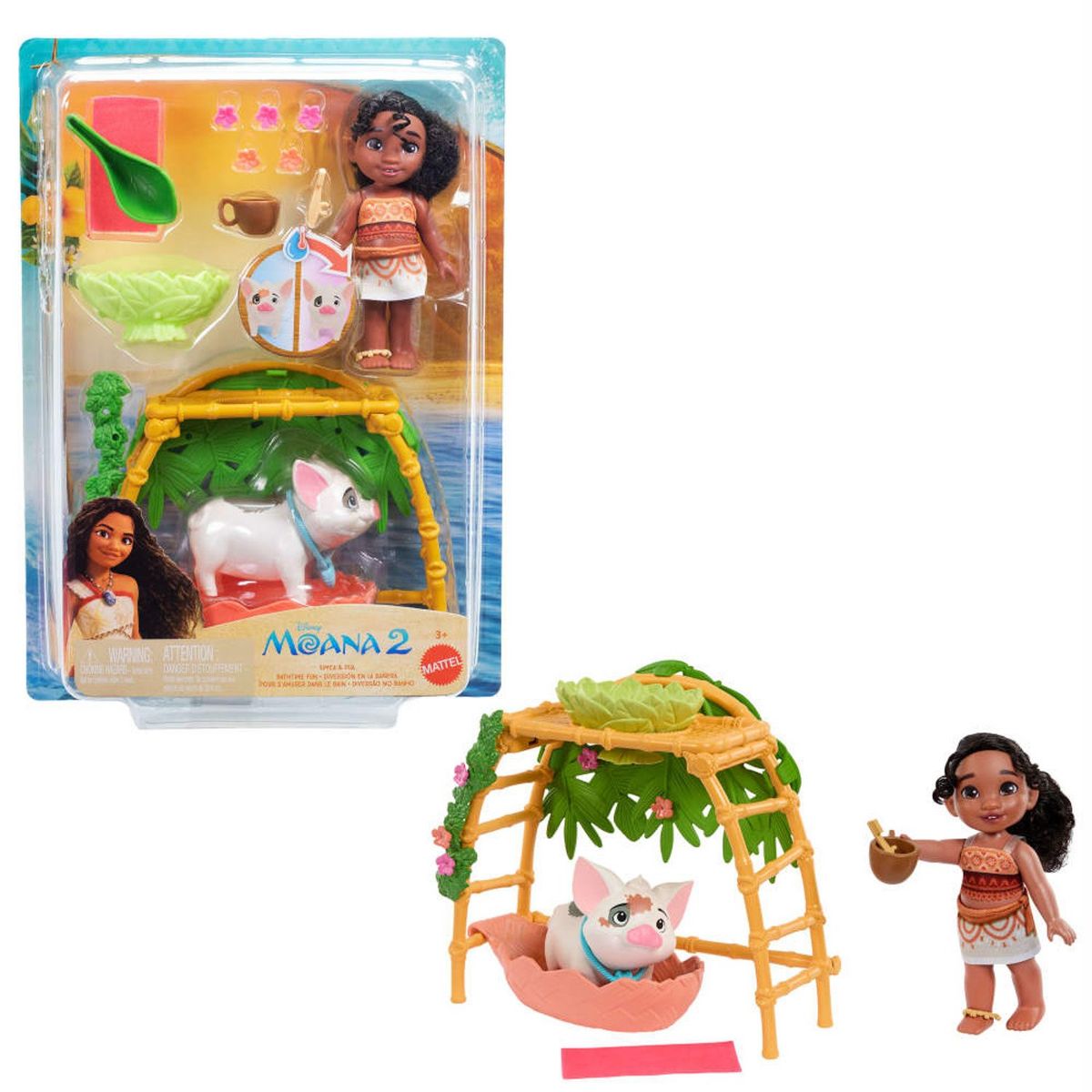 MOANA - Set Simea Y Pua Diversión A La Hora Del Baño Moana 2 Moana