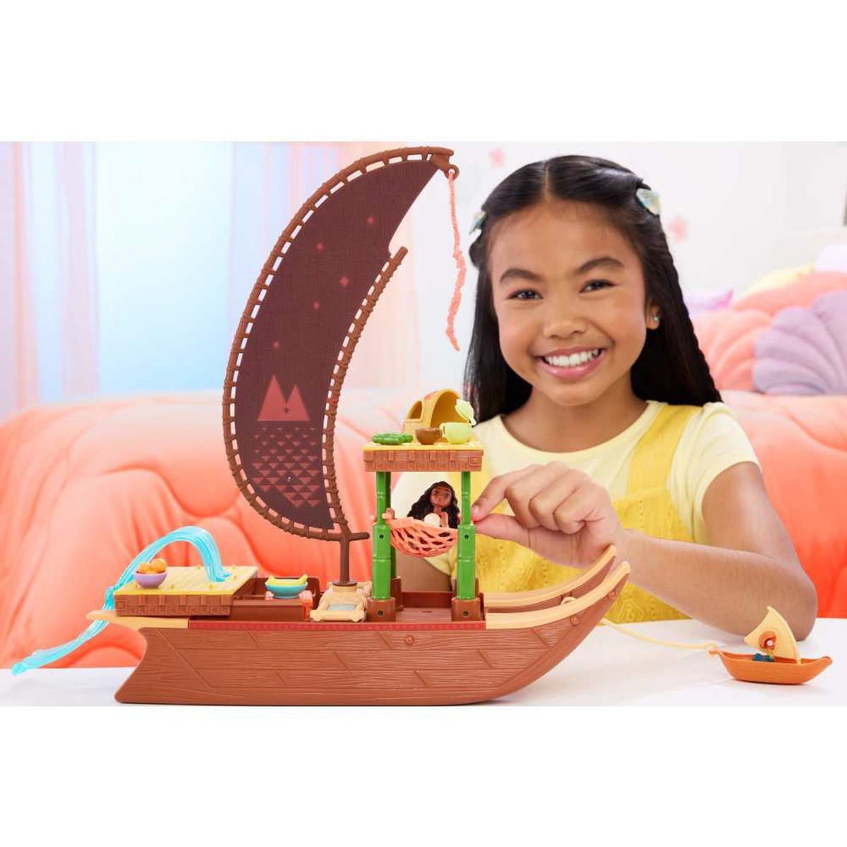 MOANA - Set Canoa De Aventuras Con Mini Muñeca Y Accesorios Moana 2 Moana