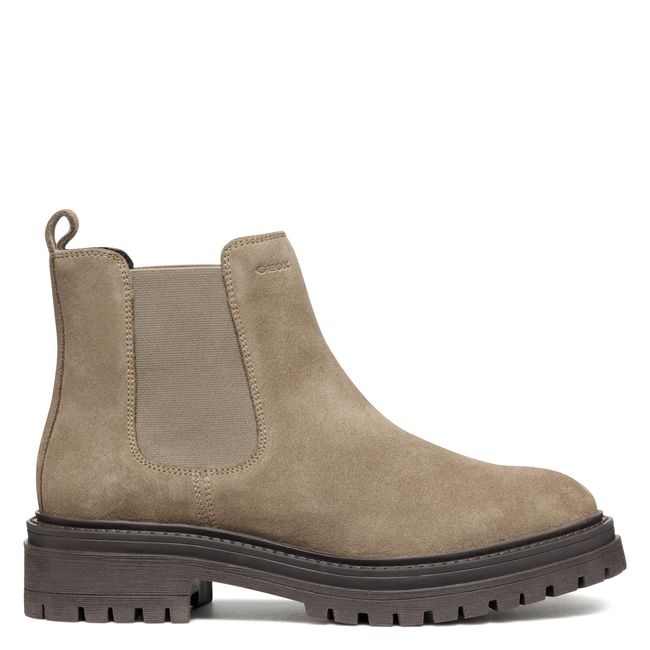 GEOX - Botín Mujer Cuero Beige Geox