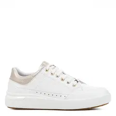 GEOX - Zapatilla Urbana Mujer Cuero Blanco