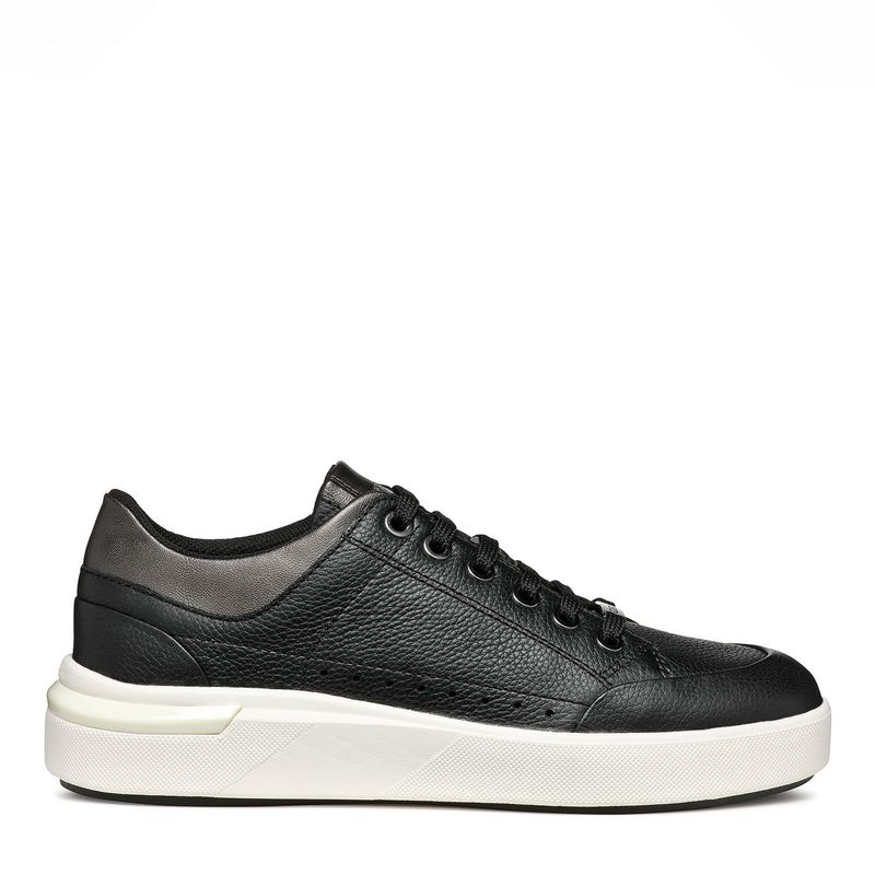GEOX - Zapatilla Urbana Mujer Cuero Negro Geox