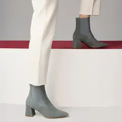 GEOX - Botín Mujer Cuero Verde