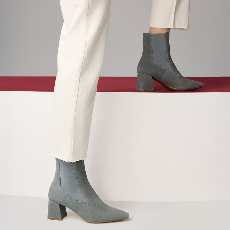 GEOX - Botín Mujer Cuero Verde Geox