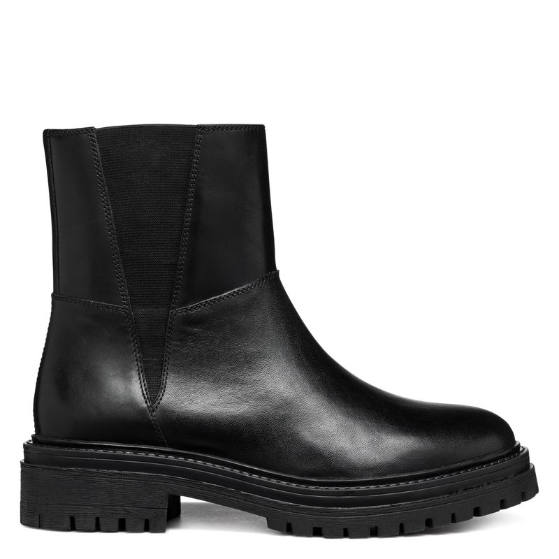 GEOX - Botín Mujer Cuero Negro Geox