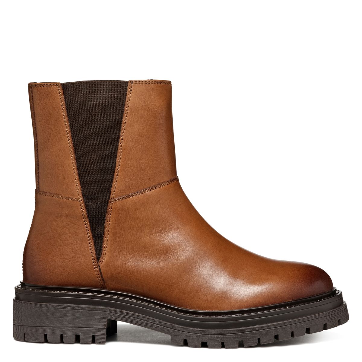 GEOX - Botín Mujer Cuero Café Geox